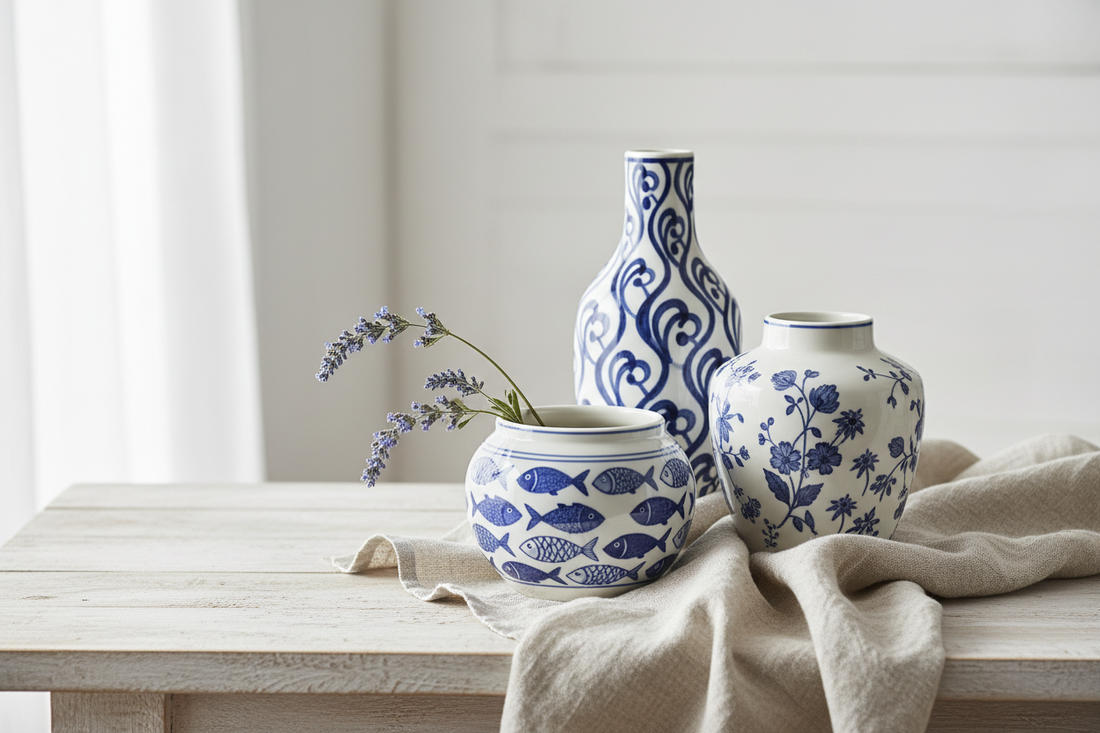 Blue & White Without Looking Nautical