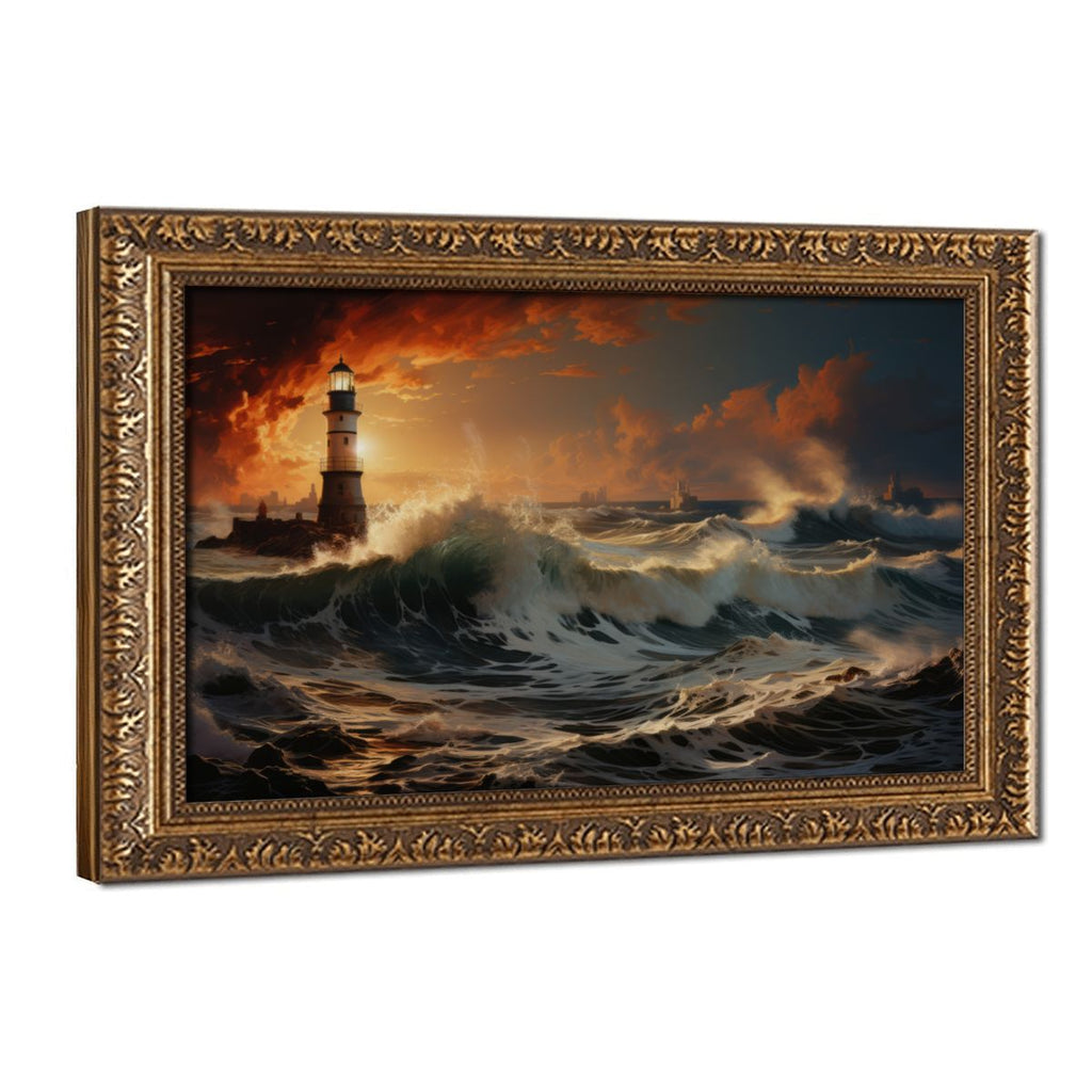 Vintage Gold Framed Canvas Wall Art | Custom 3:2 Print