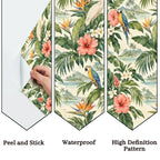 Island Vibes Tropical Peel-and-Stick Wallpaper | Custom Coastal Pattern
