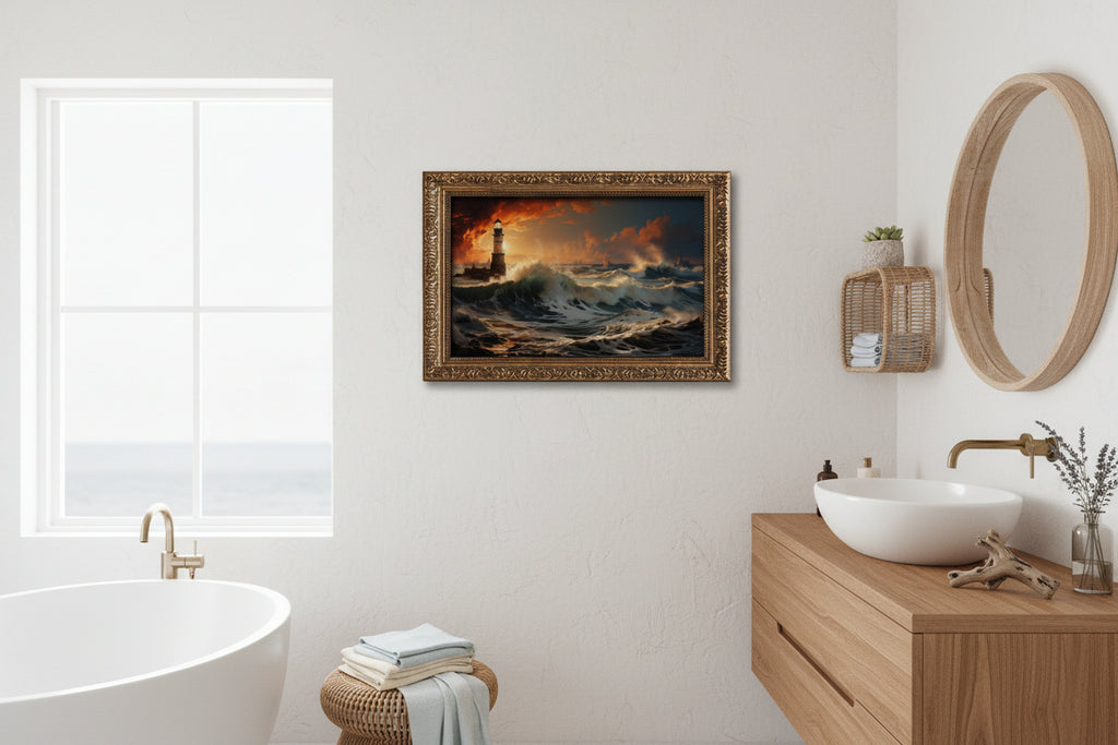 Vintage Gold Framed Canvas Wall Art | Custom 3:2 Print