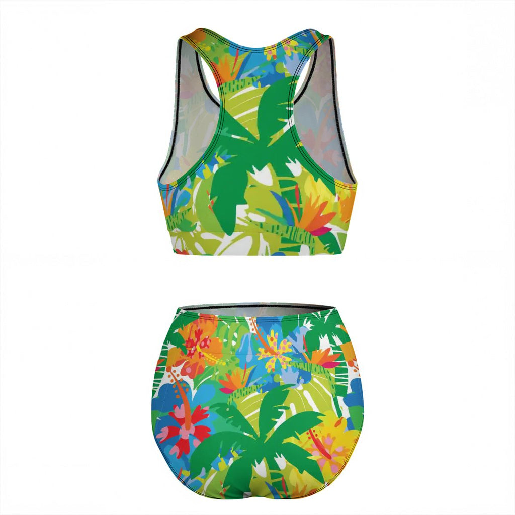 Azure High Waisted Bikinis