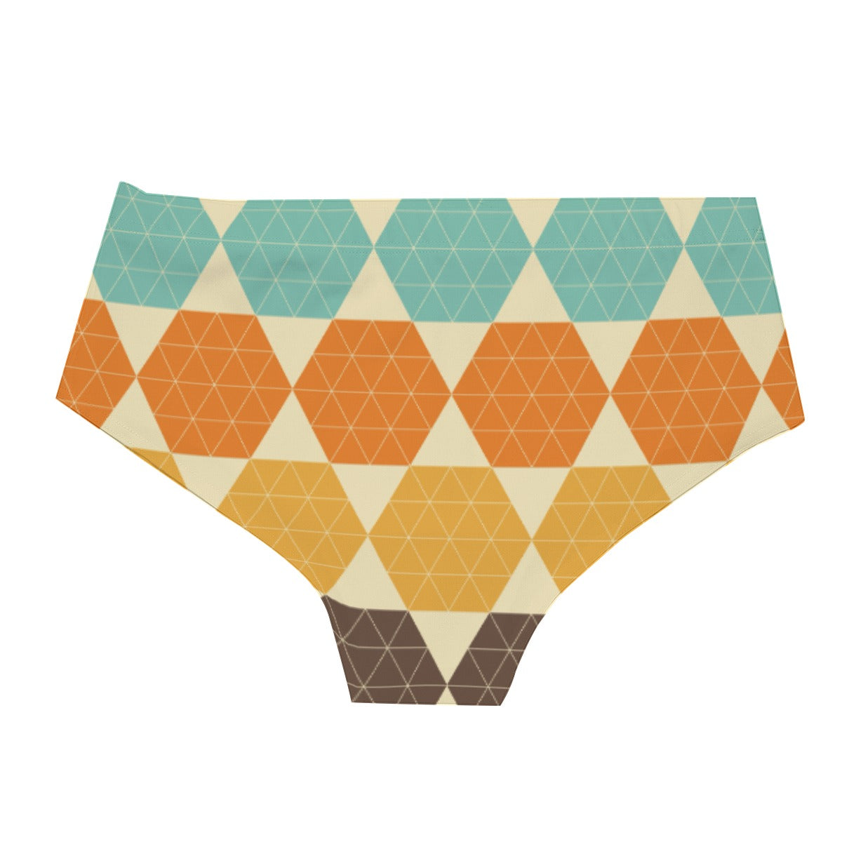 Men's Tropical Print Triangle Swim Trunks