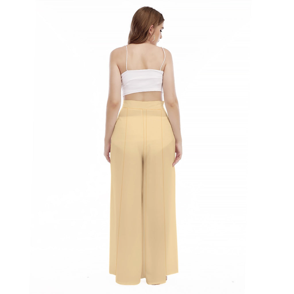 The Modern High Waist Tropical Wide Leg Trousers