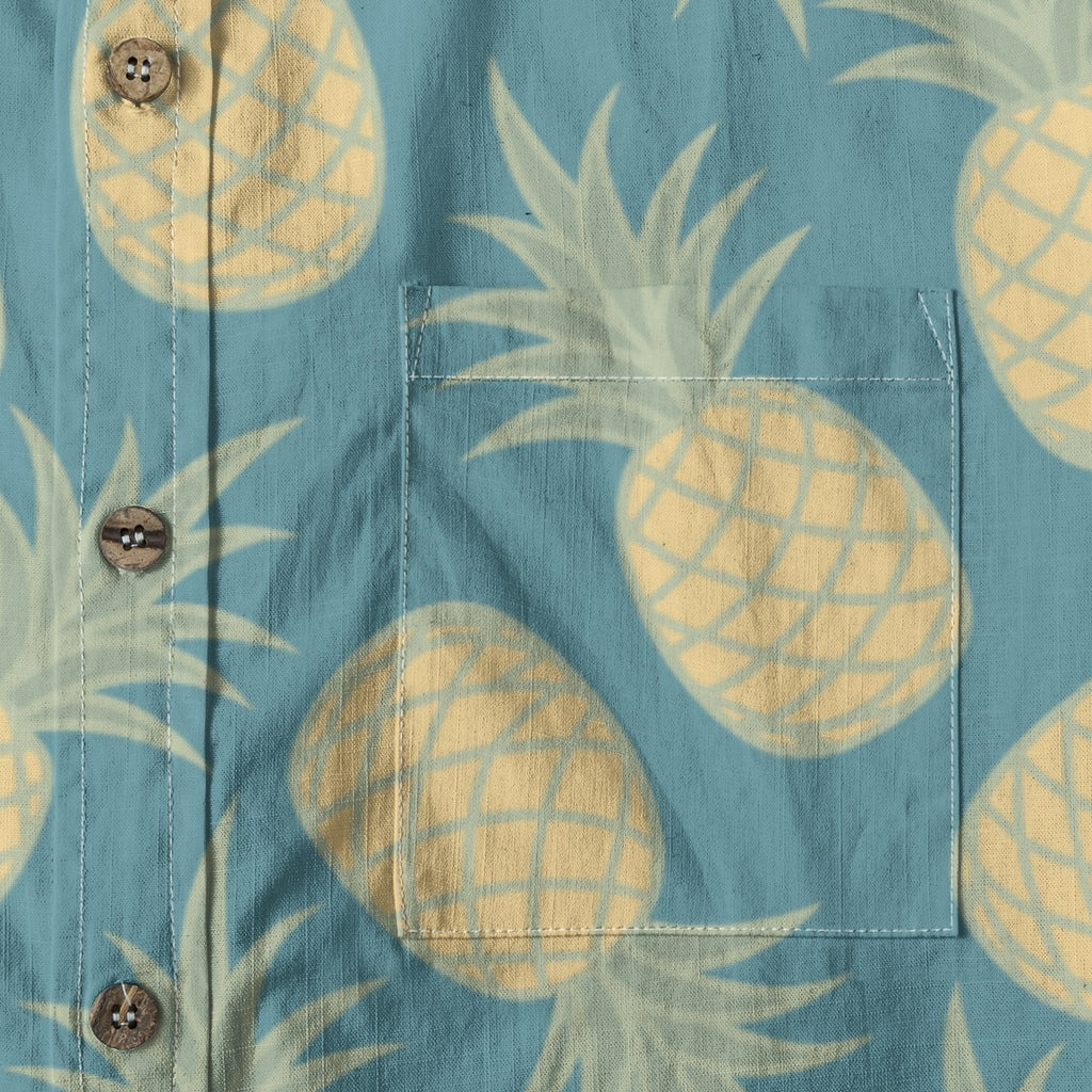 Pinneaple Tropical  Cotton Shirt