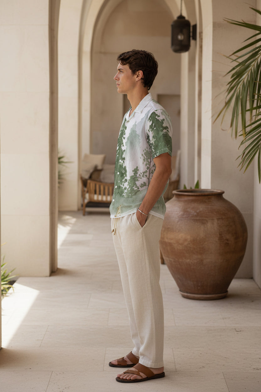 Men's All-Over Print Hawaiian Shirt | Tropical Resort Wear