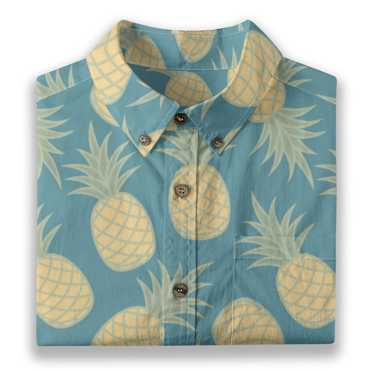 Pinneaple Tropical  Cotton Shirt