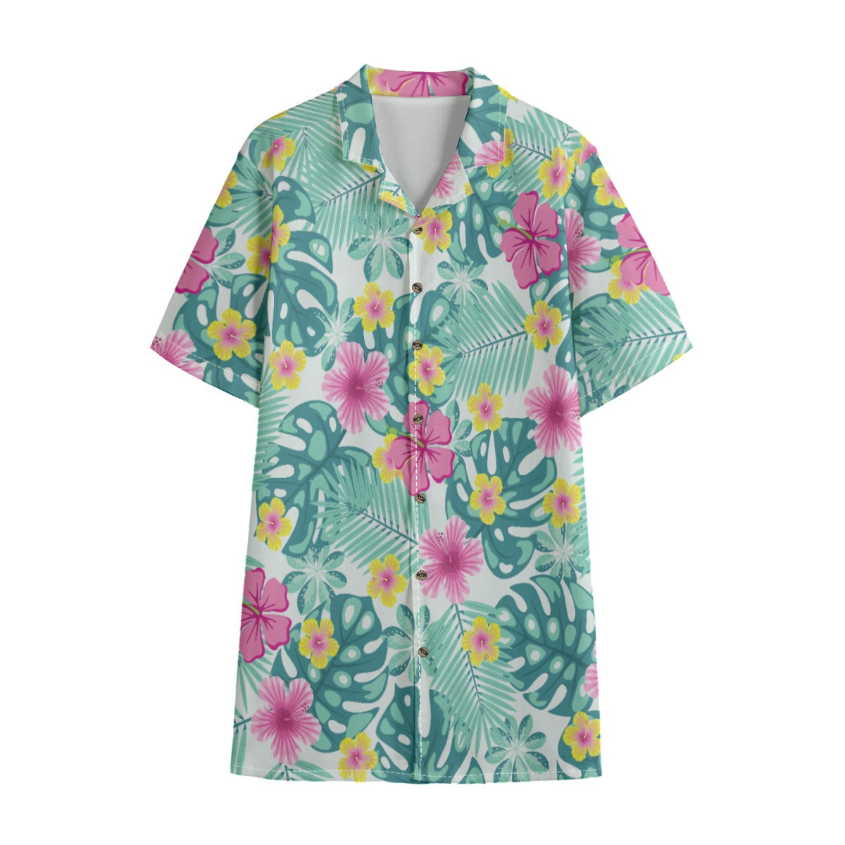 Men's All-Over Print Hawaiian Shirt | Tropical Button-Up