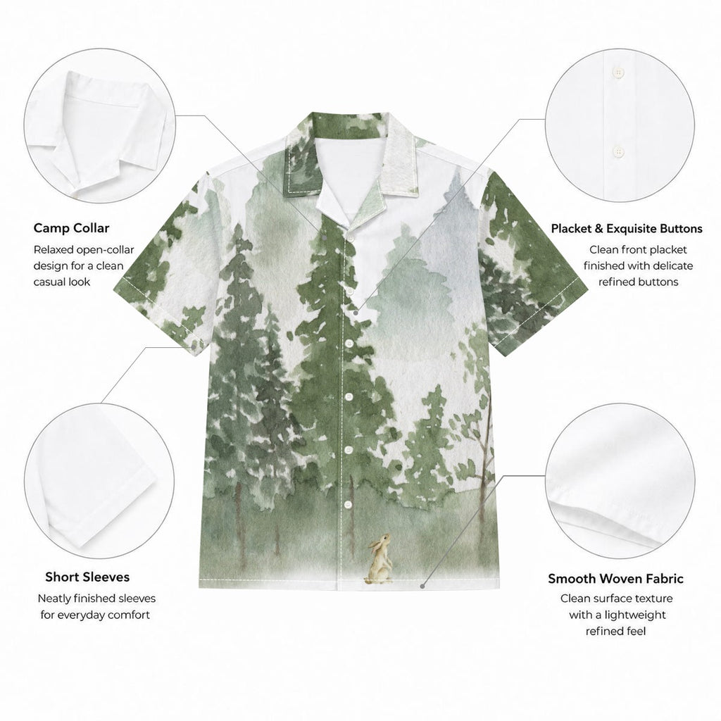 Men's All-Over Print Hawaiian Shirt | Tropical Resort Wear