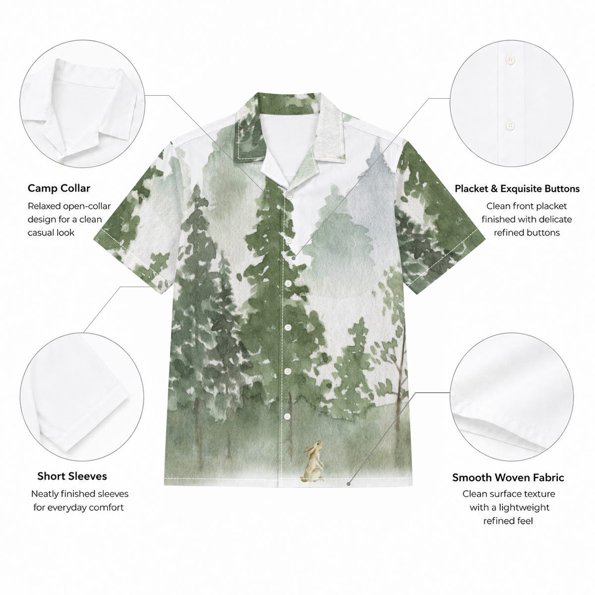 Men's All-Over Print Hawaiian Shirt | Tropical Resort Wear