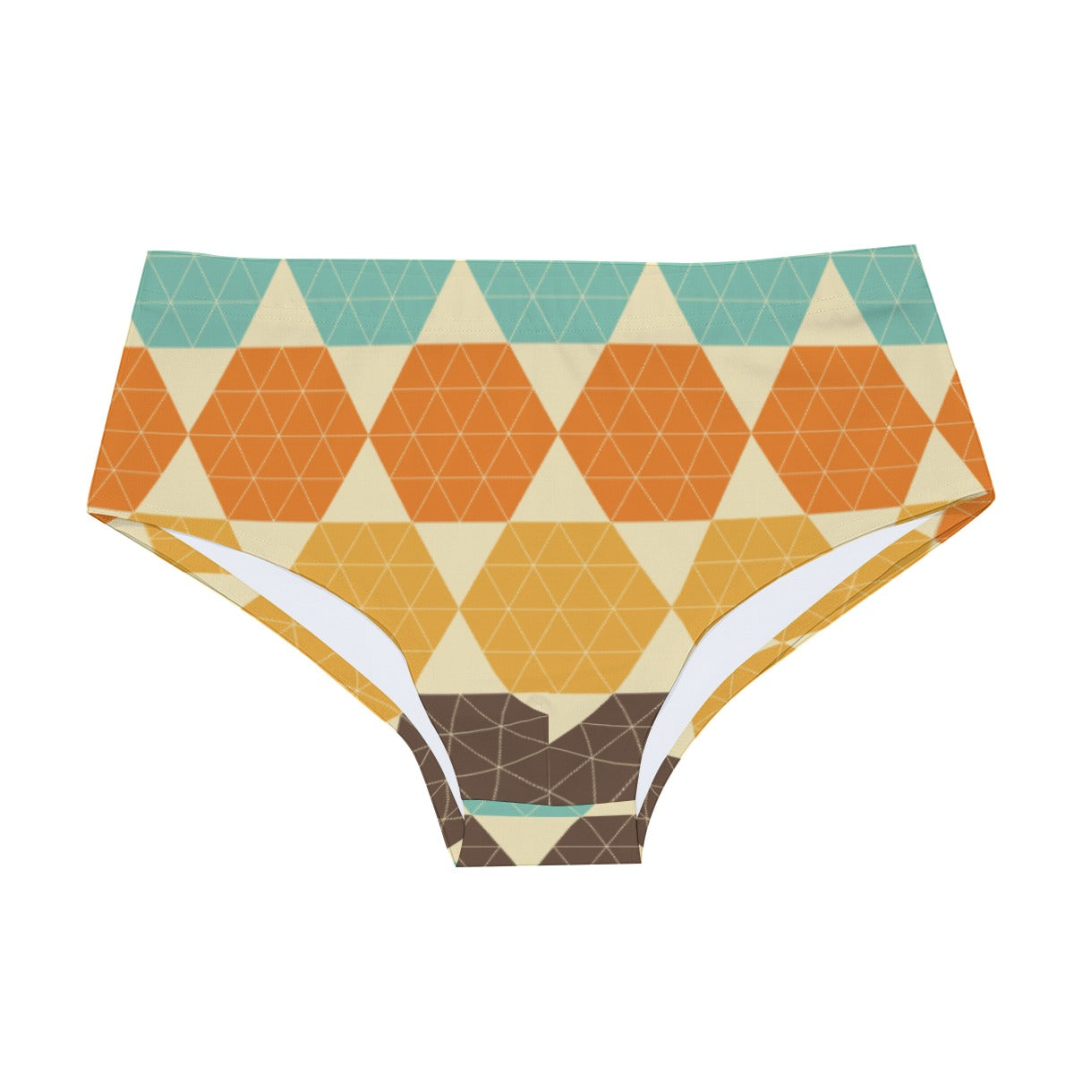 Men's Tropical Print Triangle Swim Trunks