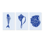 Framed Three-Panel Mural Wall Art Set (19.6" × 27.5" Each)