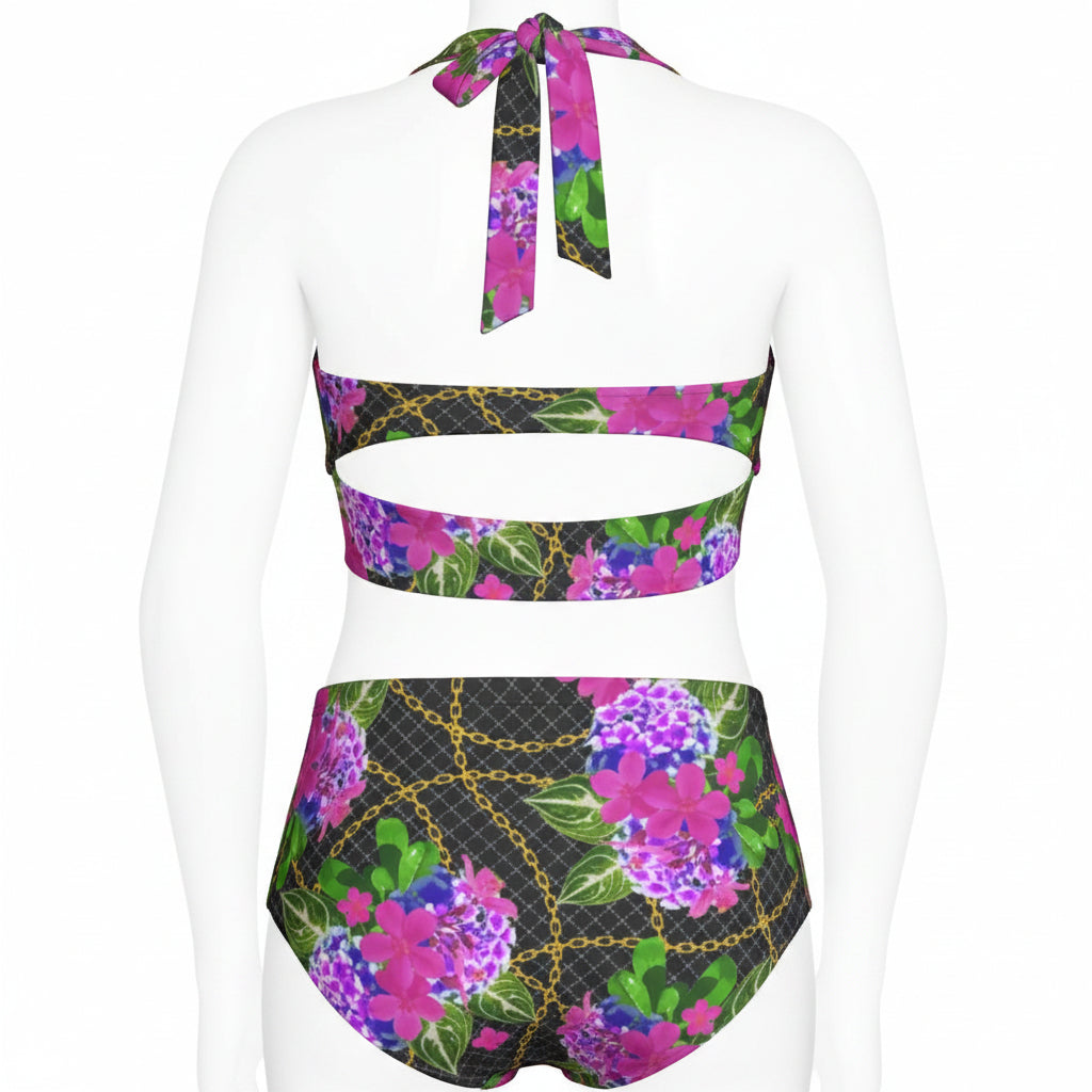 Halter Bikini Set — All-Over Print | Inclusive Sizes XL–7XL