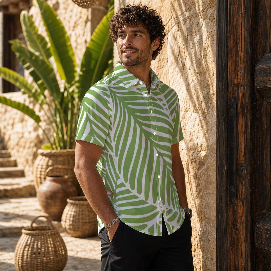 Palm Frond Short-Sleeve Shirt