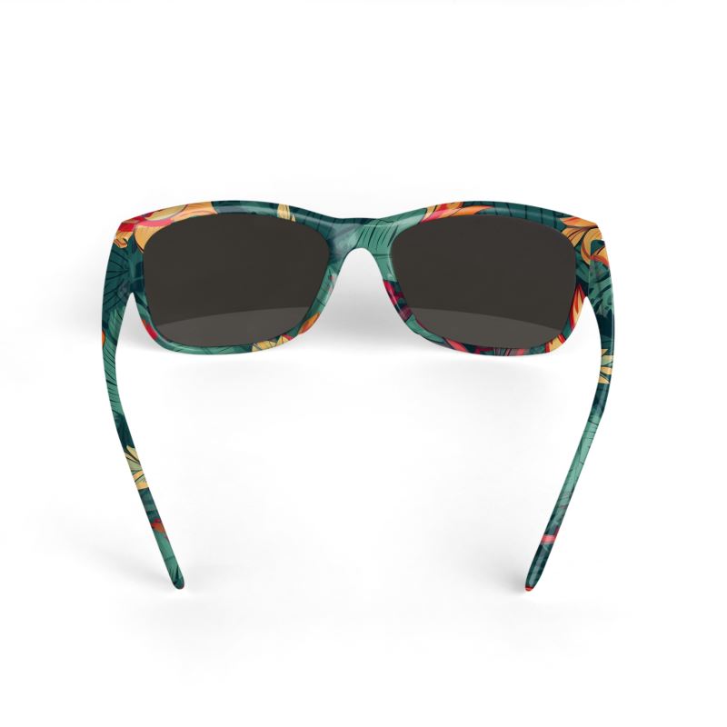 Tropical Jungle Leaf Statement Sunglasses