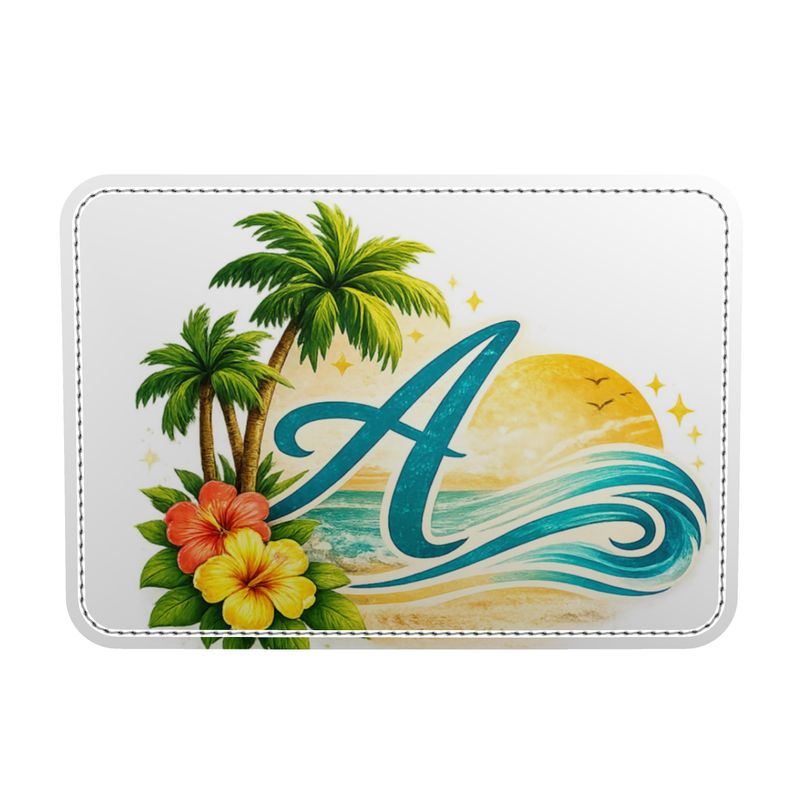 Azure Tropical Palm & Pineapple Duffle Bag