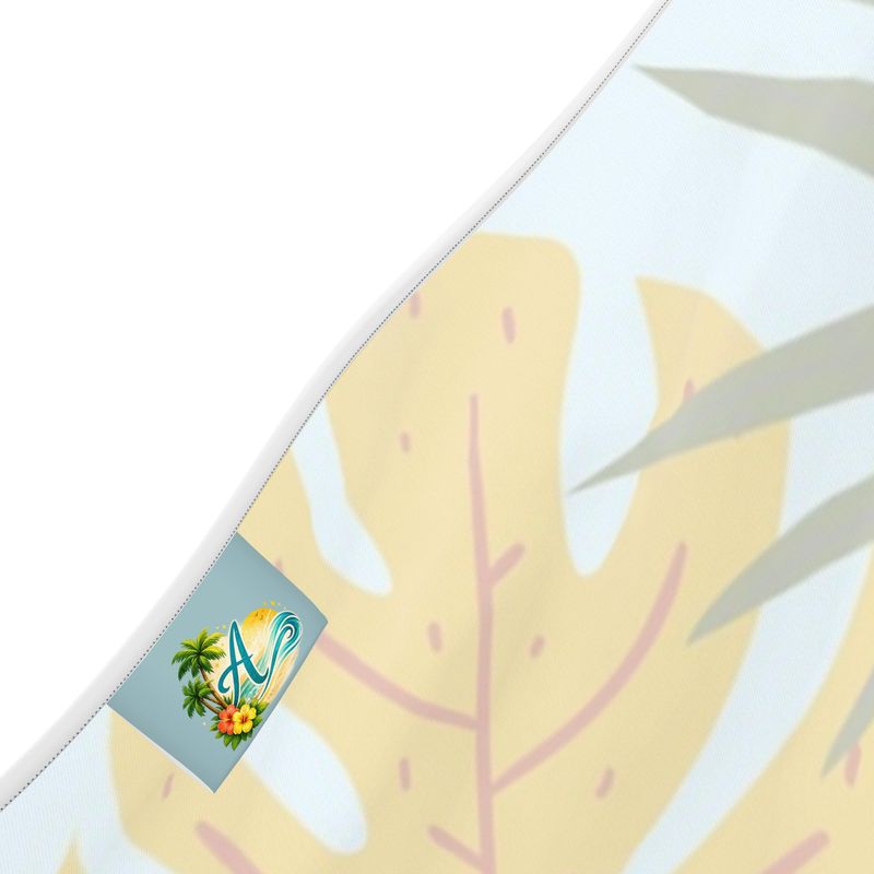 Azure Tropical Watermelon Breeze Halterneck Backless Dress