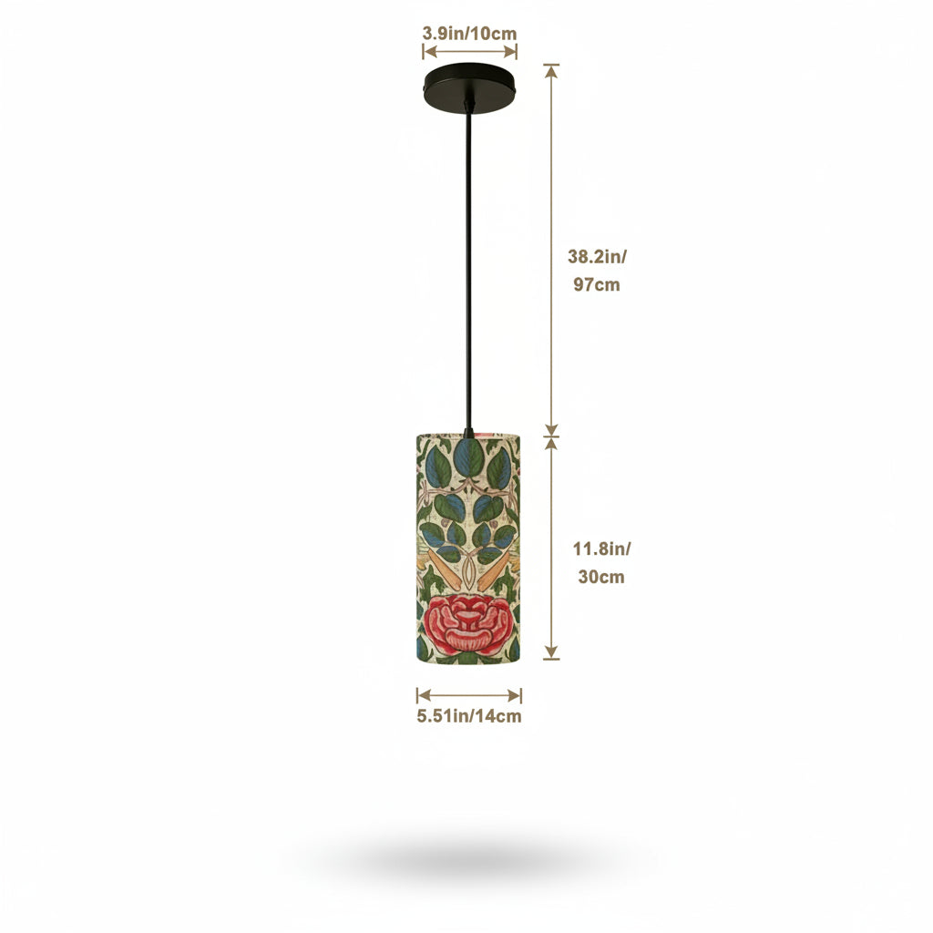 William Morris Coastal Pendant Light – Dimmable Ceiling Lamp