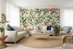 Island Vibes Tropical Peel-and-Stick Wallpaper | Custom Coastal Pattern