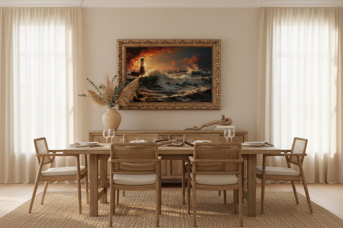 Vintage Gold Framed Canvas Wall Art | Custom 3:2 Print