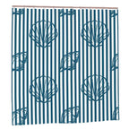 Coastal Tropics Shower Curtain – 72" × 72"