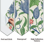 Coastal Botanical Peel-and-Stick Wallpaper | 60" x 50"