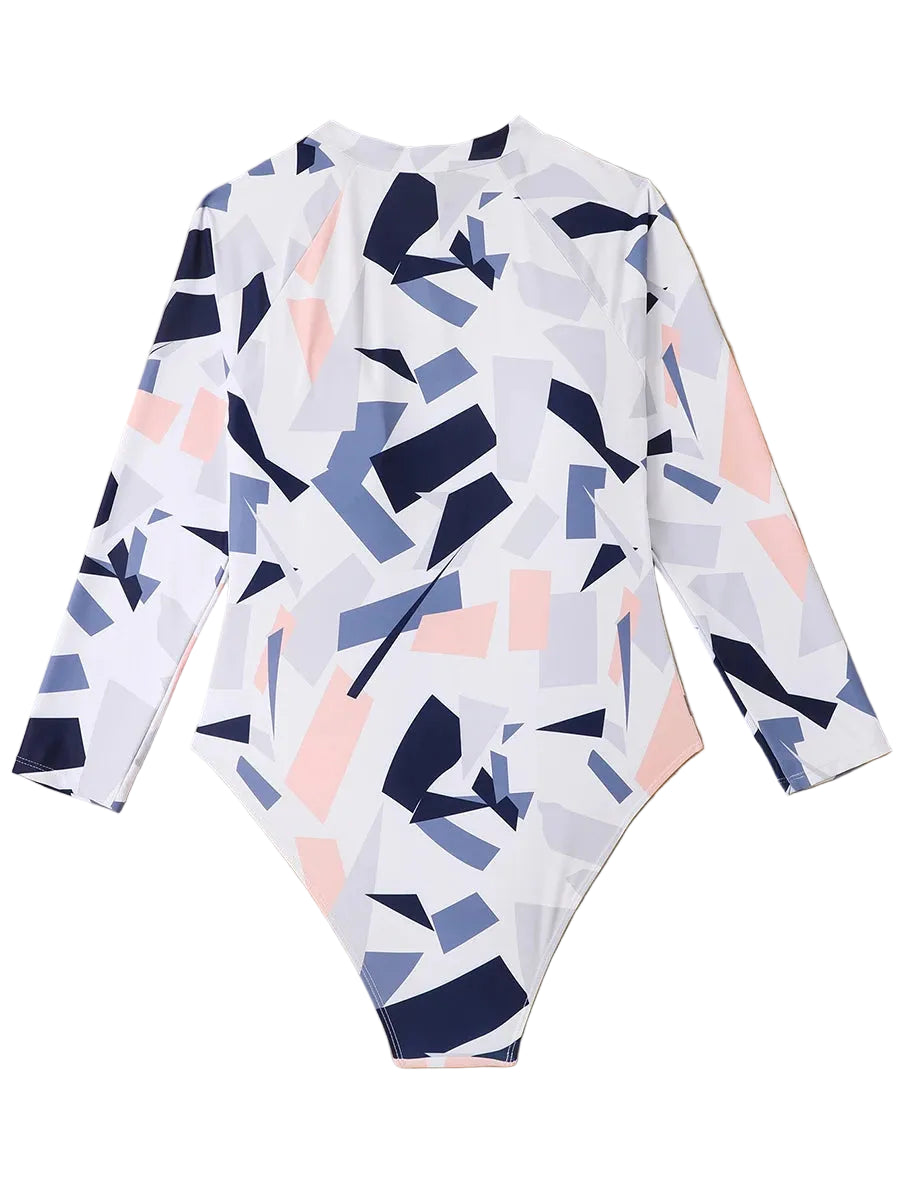 Printed Vest Two-Piece Swimsuit — Plus Size