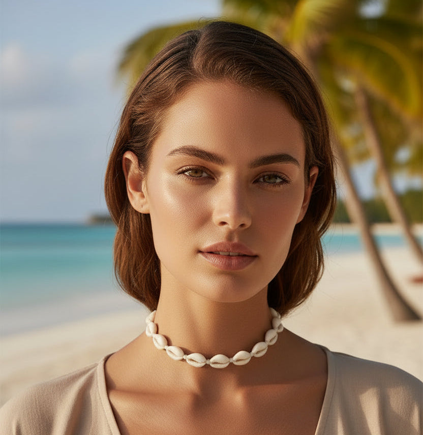 Boho Shell Choker Necklace — Women's Beach Jewelry