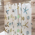Seaside Starfish & Shell Shower Curtain