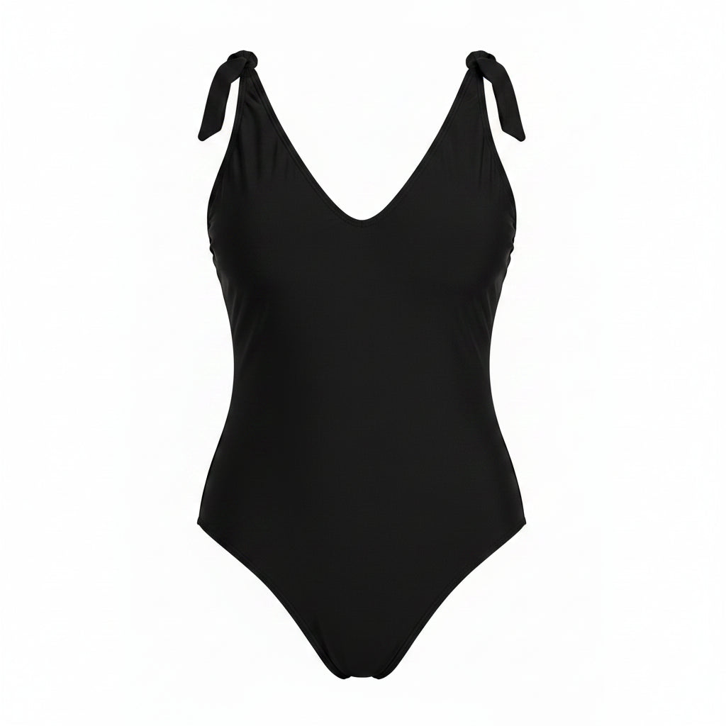 Azure Solid One-Piece Swimsuit — Plus Size
