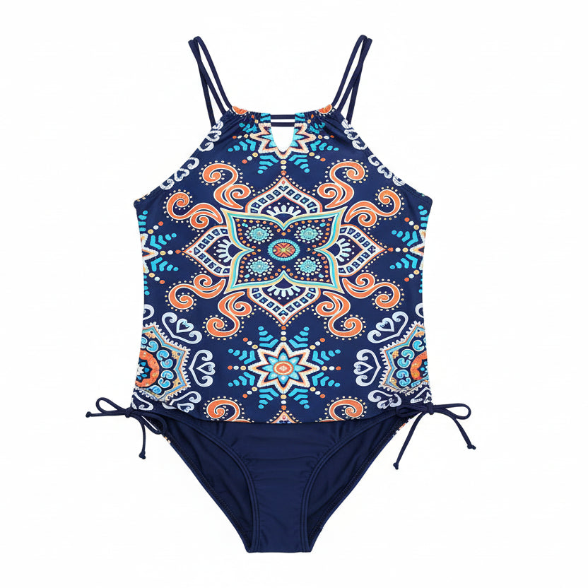 Plus Size Halter Tankini Set