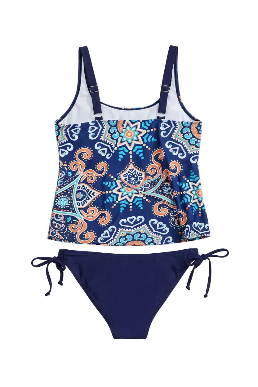 Plus Size Halter Tankini Set