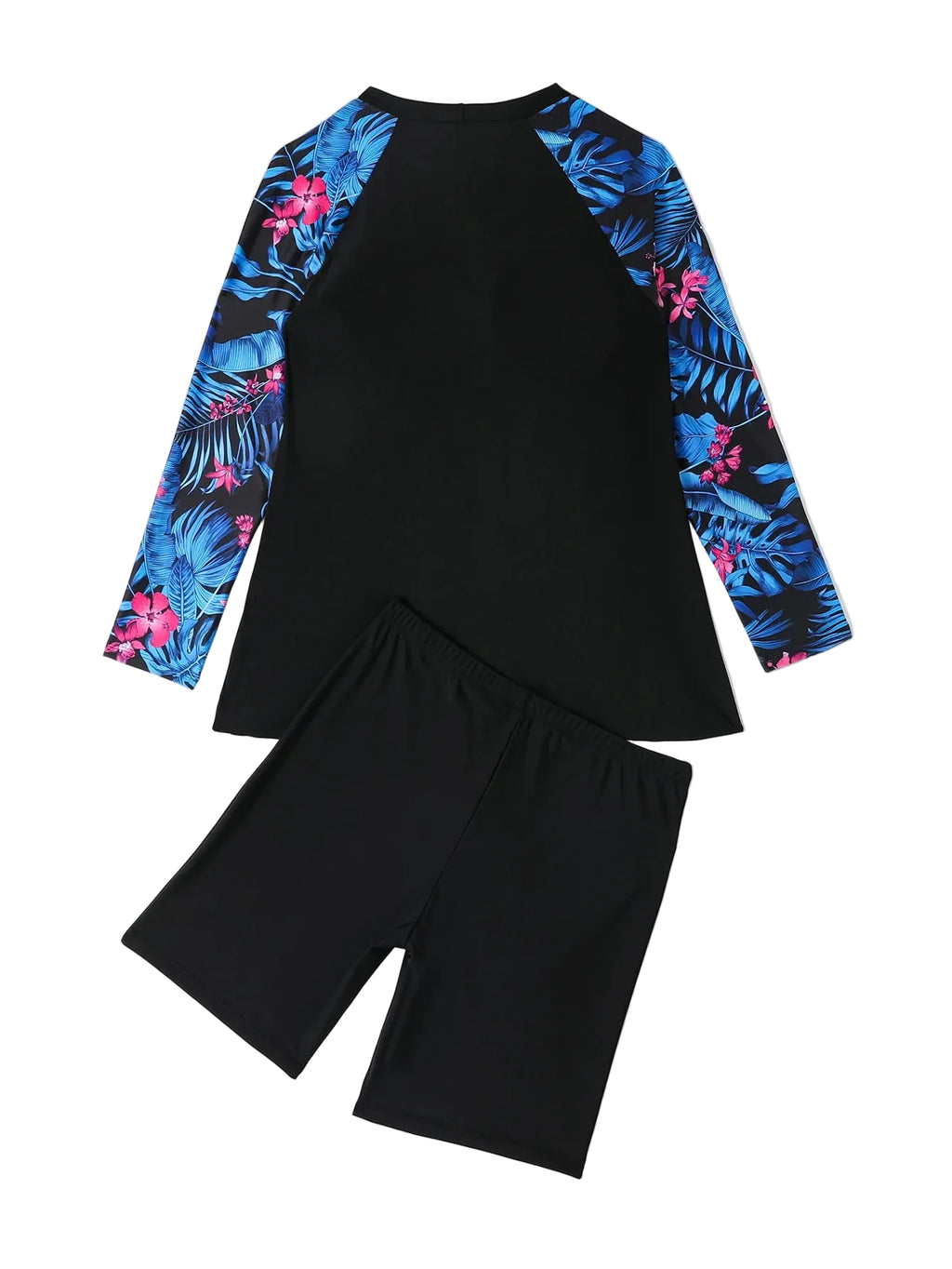 Long Sleeve Two-Piece Surf Suit | Plus Size Women's Swimwear (1XL–4XL)