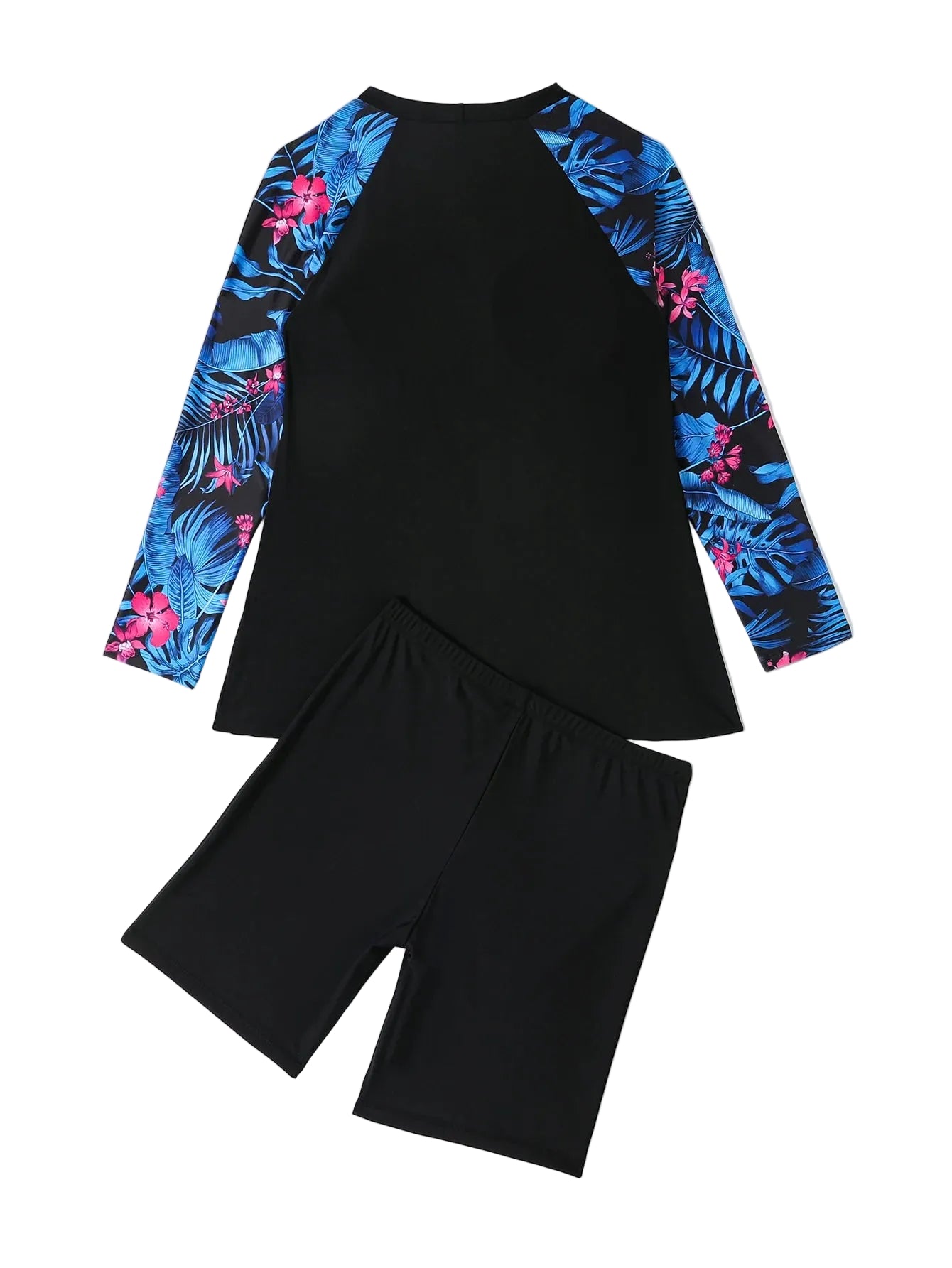 Long Sleeve Two-Piece Surf Suit | Plus Size Women's Swimwear (1XL–4XL)