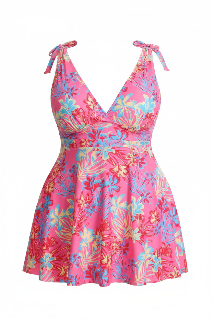 Floral Two-Piece Swimsuit | Plus Size Women's Beachwear (0XL–5XL)