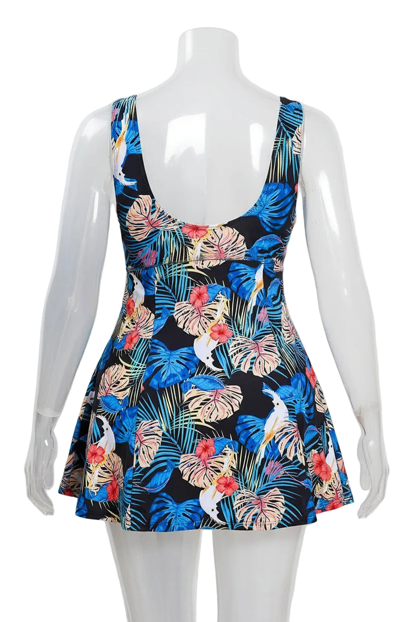 Floral Tankini Two-Piece Swimsuit | Plus Size Women's Swimwear (0XL–4XL)