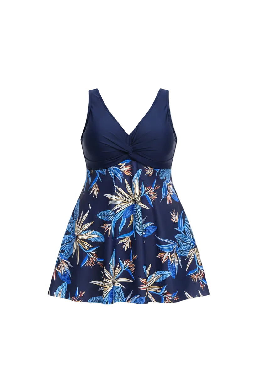 Printed Vest Bikini Set | Plus Size Women's Swimwear