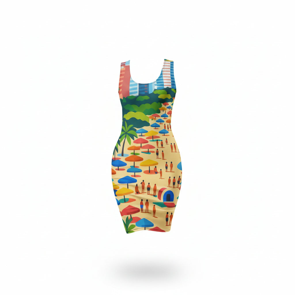Brazil Beach Bodycon Dress | Summer Dress