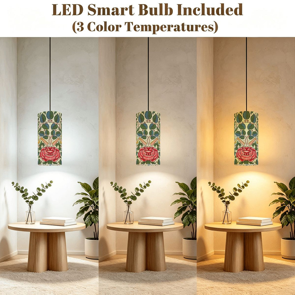 William Morris Coastal Pendant Light – Dimmable Ceiling Lamp