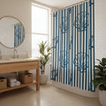 Coastal Tropics Shower Curtain – 72" × 72"
