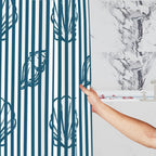 Coastal Tropics Shower Curtain – 72" × 72"