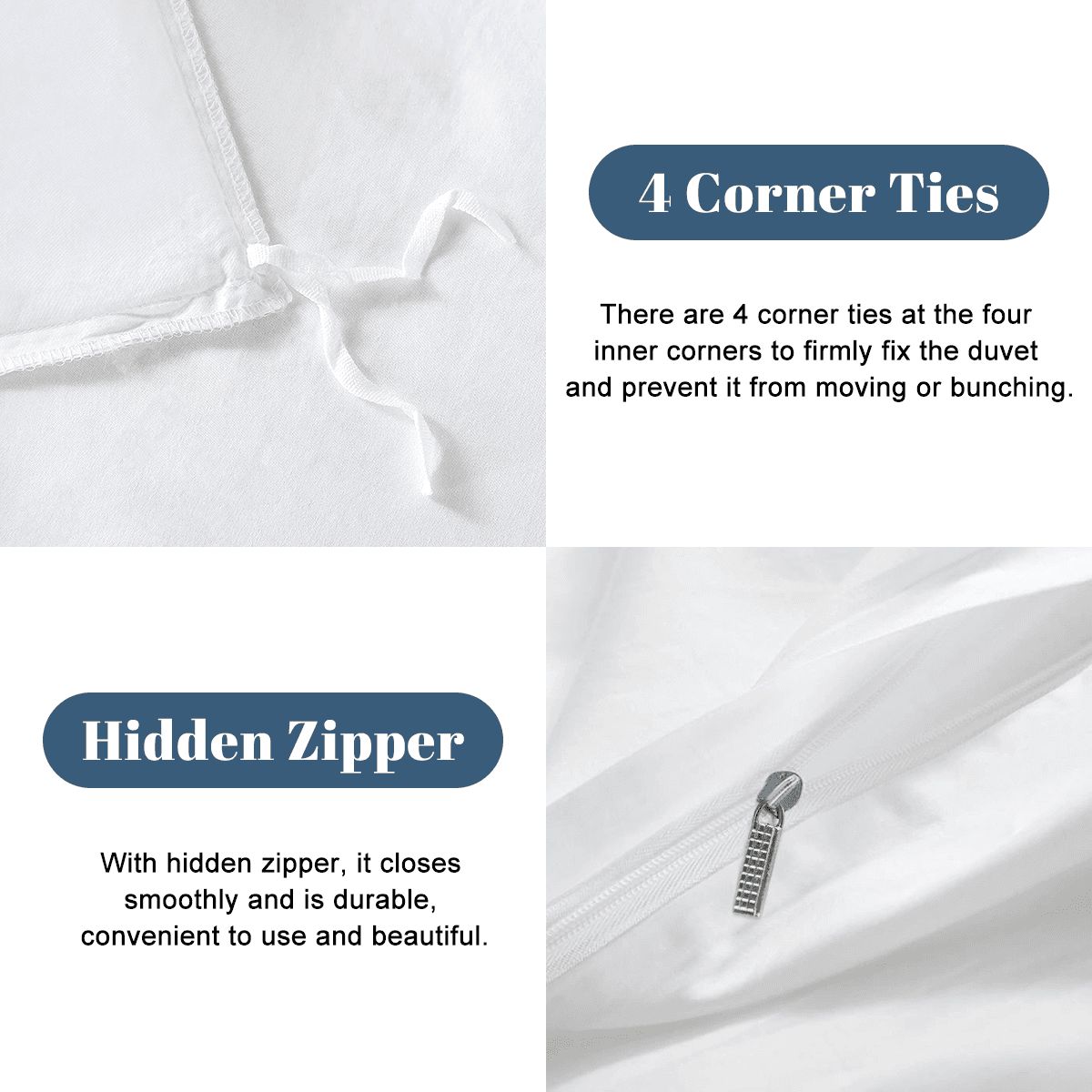 Twin Duvet Cover Set with Pillowcases, 55 x 79 in.