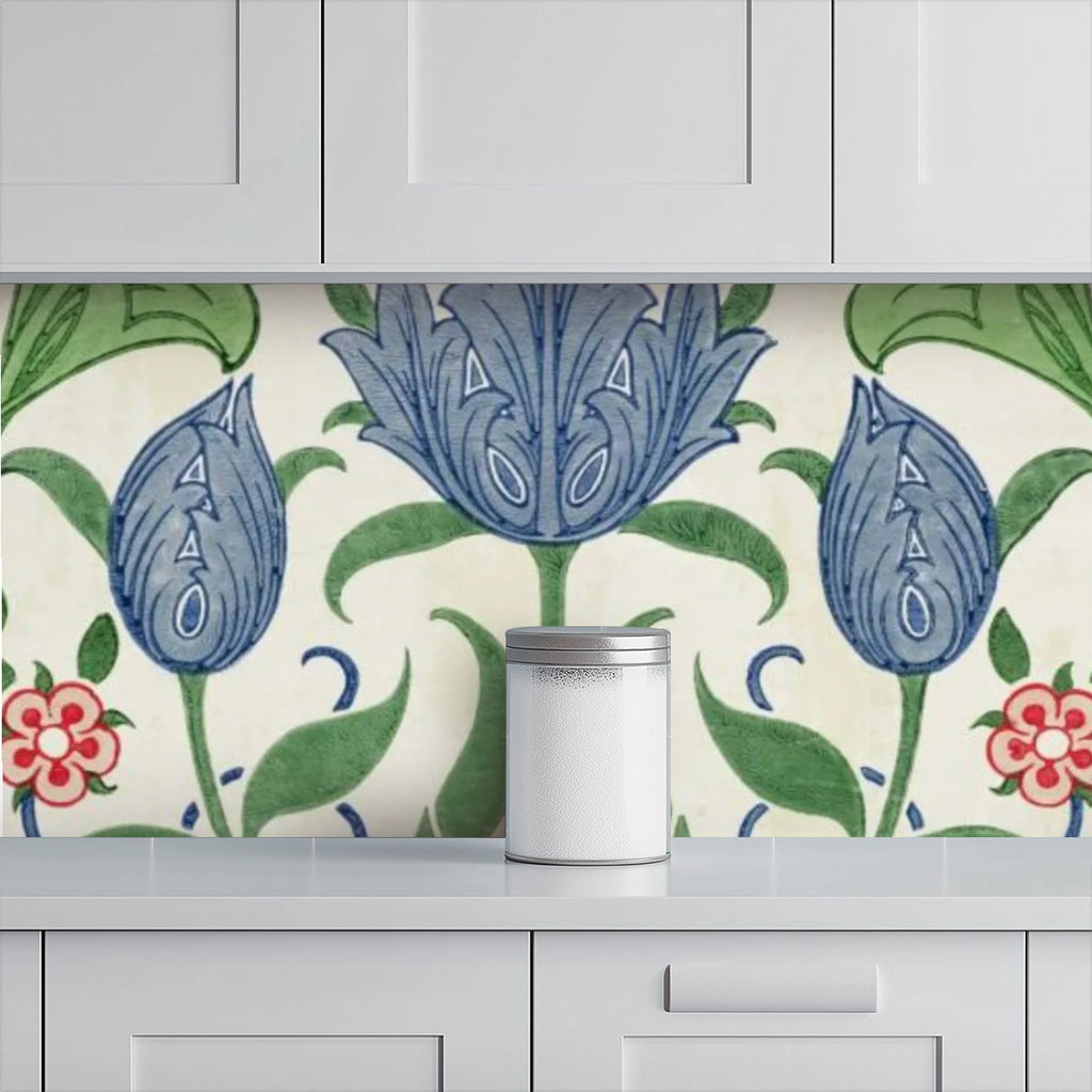 Coastal Botanical Peel-and-Stick Wallpaper | 60" x 50"