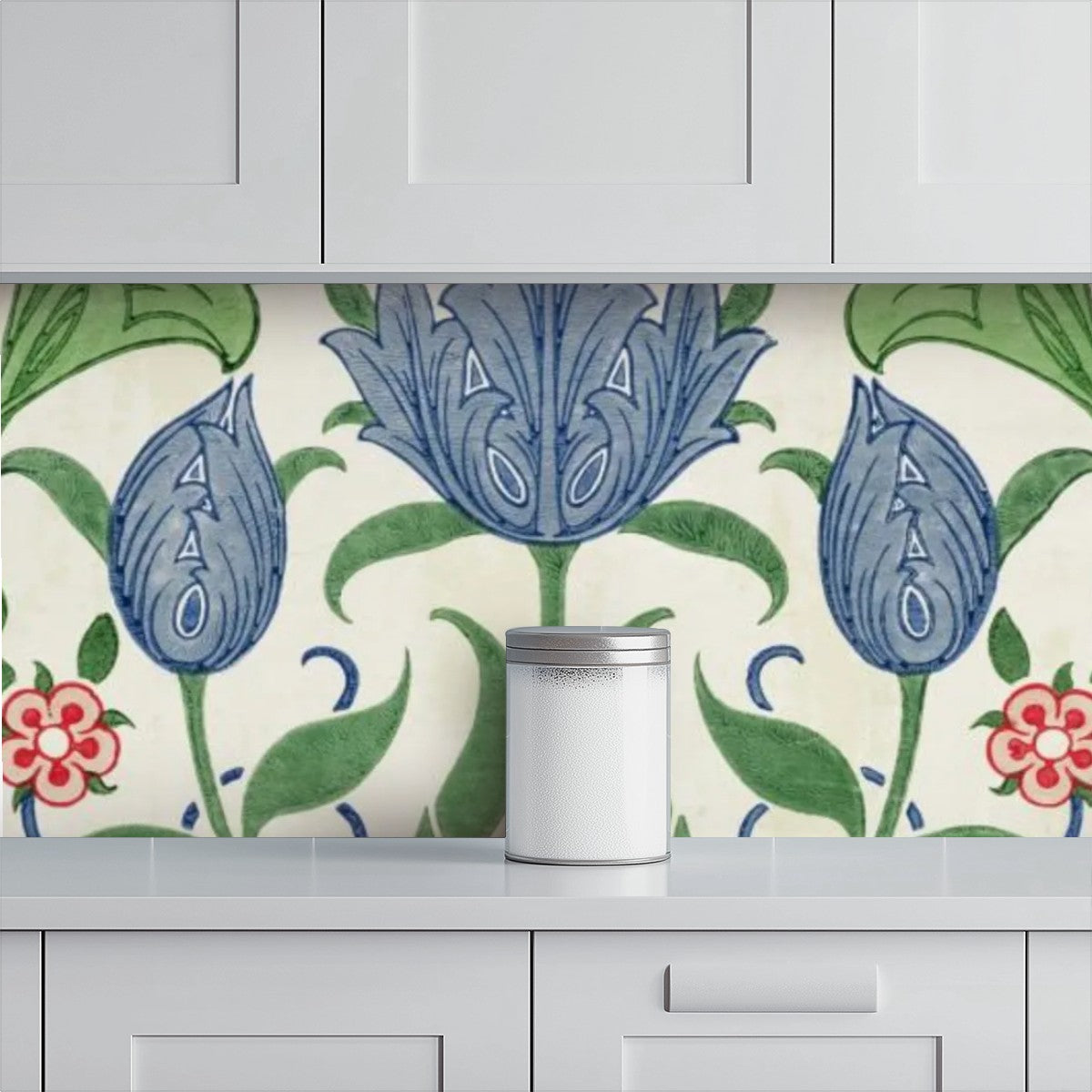 Coastal Botanical Peel-and-Stick Wallpaper | 60" x 50"