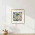 Midnight Poppy Art Print – Equal Mat Border Mockup